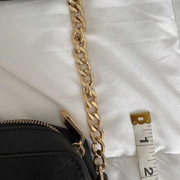 Michael Kors Jet Set Large Saffiano Leather East West Shoulder Crossbody Black - Picture 7 of 9